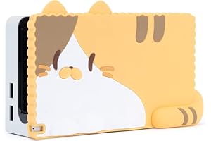 GeekShare Anti-Kratz-Switch-OLED-Dock-Abdeckung – weiches Silicone-Frontplatten-Hülsenpolster für Switch OLED-Dock – DIY-Ersatzschale, kompatybilny ze stacją dokującą Switch OLED