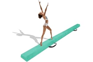 Minetom Poutre de Gymnastique 180/240 / 270 CM Folding Balance Beam pour Les Enfants et Accueil Formation