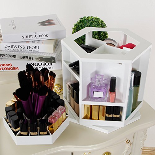 Lifewit Drehbarer Lipgloss Aufbewahrung Kosmetik Organizer aus Acryl Lippenstiftständer Organizer Turm Spinning Lipstick Tower Lippenstifthalter - 3