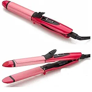 TECHICON 2 in 1 Hair Straightener and Curler with Ceramic Plate