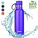 Produktbild Vakuum Isolierte Edelstahl Trinkflasche,Isolierflasche,BPA Frei Auslaufsicher Wasserflasche-600ml,Thermoskanne Halten Kalt/Heiß,Thermosflasche für Kinder,Büro,Sport,Camping,Outdoor (Violett, 600ml)