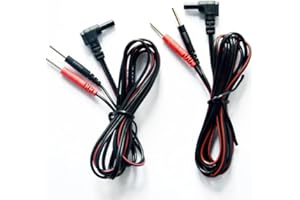 STEN UP 2 câbles de connexion StenUp pour électrodes TENS/EMS | Compatible avec les électrodes filaires | Convient aux électrostimulateurs à connexion filaire de 2 mm | Electrostimulation TENS/EMS