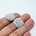 So Beauty 2 pcs Women's Metal Toe Nails Covers Decoration Rhinestone False Toenail Wrappers Silver