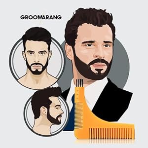 New Groomarang Beard Styling and Shaping Template Comb Tool Perfect Lines & Symmetry Shape Face Neck Line Fast And… - Image 2