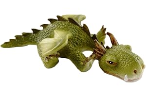 Top Collection Miniaturowa bajkowa statuetka ogrodowa i terrarium, śpiący mini smok