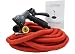 Produktbild Yuno 75FT Gartenschlauch Expandierbares Universellem Massivem Messing Befestigung Hahn Kutteln Latex Schicht Kern Strecken Stoff 8 Funktionen Sprühgerät, Wasser Schlauch erweitert bis zu 22,5m Rot