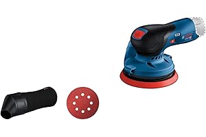 Bosch Professional 12V System Levigatrice Rotoorbitale a Batteria Gex 12V-125 (Incl. Platorello (125 Mm), 1 Carta Abrasiva, Sacchetto Raccoglipolvere, senza Batterie e Caricabatterie)