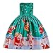 Produktbild Beikoard Kleinkind Kinder Baby Mädchen Santa Print Prinzessin Kleid Weihnachten Outfits Weihnachtsmann Schneemann Party Abendkleid Brautjungfer Kleider