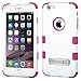 Price comparison product image MyBat TUFF Hybrid Phone Protector Cover Stand Apple iPhone 6 Plus - Retail Packaging - Natural Cream White/Hot Pink