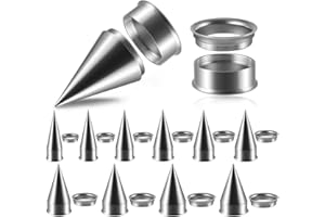 LGXLGX 2-in-1 Stainless Steel Ear Taper Kit, 2 PCS, 2-30 MM, Ear Tunnels Expander Stretcher, Stretching Body Piercing Jewellery Set