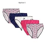 Paquete de 5 señoras de alta Briefs de la pierna (14 Uk 42 Eu , Opción 2)