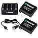 Price comparison product image Smatree Replacement battery (2-Pack) and 3-Channel charger + USB Cord for Gopro Hero 4 Camera Camcorder