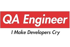 QA Engineer I Make Developers Cry: Quality Assurance Engineers as well as QA Engineer and Programmers will enjoy this Notebook with funny humor quote design. It's great Journal for the QA Engineer.