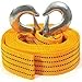 Produktbild Gearmax® Trailer LKW Auto 4M 5 Tonnen Kapazität Notfall Nylon Abschleppseil Abschleppösen rot Rettungsseil mit Haken (Gelb)