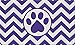 Produktbild Ale haung Chevron Paw Dekorative Fußmatte Puppy Dog Kitty Cat Design Fußmatte, 40X60 cm