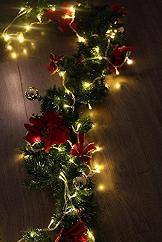 Preisvergleich Produktbild Kitlit LED Lichterkette Batterie Partylichterkette Warmweiß für Innen Weihnachtsbeleuchtung 40 Lämpchen 4,3 Meter