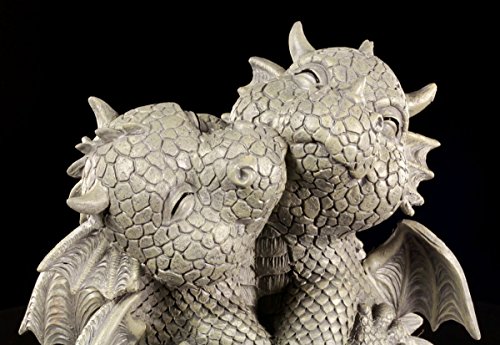 Süße Drachen Garten Figur – Liebespaar - 5