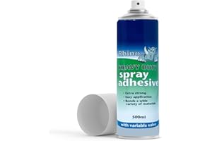 WINSOME Spray Adhesive Heavy Duty Multipurpose Glue Spray Bonds Multiple Surfaces - Ideal for Foam, Wood, Carpet, Floor, and Fabrics | 500ml