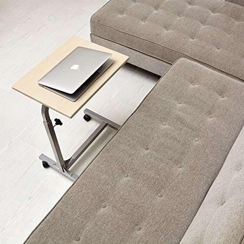 Aingoo Laptoptisch auf rollen Computertisch PC Tisch Notebooktisch Schreibtich bett Fr  hst  ckstisch Bestelltisch Laptop Betttisch Bett Table Desk 48