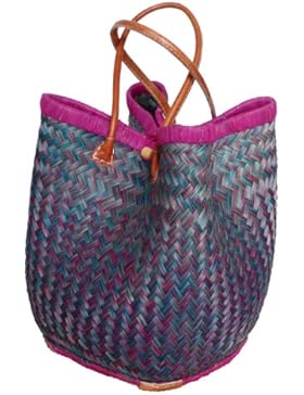 Handgeflochtene Umhängetasche Shopper aus dem Naturprodukt Binsen-Faser