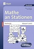 Stochastik an Stationen: Rechnen mit Daten, Häufigkeit und Wahrscheinlichkeit | Klassen 1 und 2 (Stationentraining Grundschule Mathe) by 