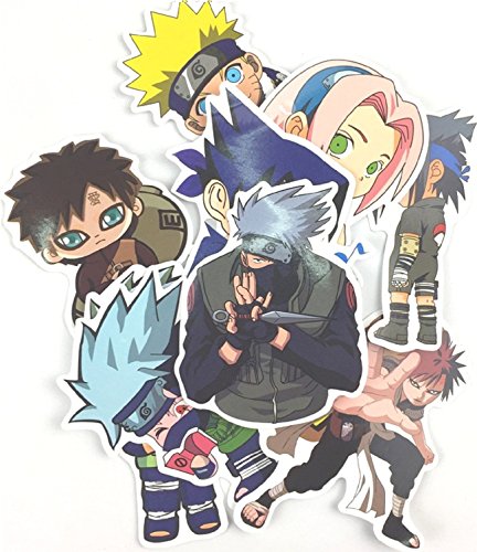 shopiseller adesivi naruto, (9pcs) stickers naruto nami, Sasuke Uchiwa Kakashi