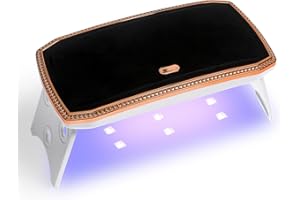 PITASHA Lámpara Secadora LED UV Uñas, Lampara de uñas para uso doméstico o de salón, 12 cuentas de lámpara Para Manicura Pedicura Nail Art