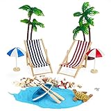 ★Ein Set mit Miniatur-Ornament im Strand-Stil ,Gut für schmücken das Haus und Feengärten.
