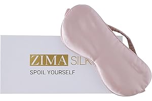 ZIMASILK Antifaz para dormir 100% seda de morera pura de 22 momme, relleno de 100% seda de morera, correa de seda, máscara de ojos súper suave y cómoda para dormir (ciruela clara)