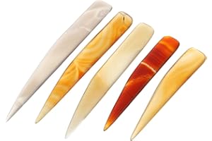 LIXBD 5 x Achat-Polierer, natürlicher Achat-Schneider, Schmuck-Polierwerkzeug für Schmuck, Gold- und Silberhandwerk