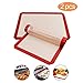 Produktbild DEALUY Silikon Backmatte,[2 Stück] Silikonmatte Hitzebeständige Antihaft-Kochmatte,100% BPA-Frei.Geeignet Zum Backen im Ofen Oder Kochen für Jede Küche,30 x 40 cm
