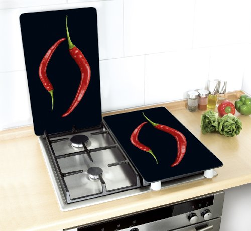 WENKO Abdeckplatte Universal Peperoni Duo, 2er Set - 5