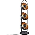 Floor Lamp 'Muriel' (Modern) in Black Made of Metal for e.g. Living Room & Dining Room (3 Light Sources, E27) from Lindby | Standard Lamp