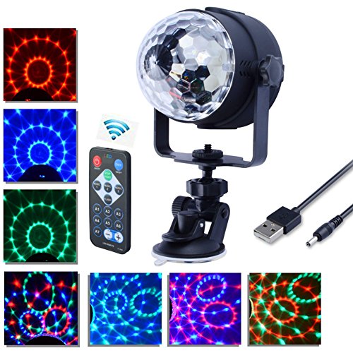 Dj Disco Stage Light , Florally Mini Dj Floor Light Room Decor Ball Light Dj Dance Light USB Operated Car Disco Light LED Light Effect Mini Ball Light For Christmas Party Decor Wall Light