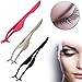 1Pcs Pro Beauty Tool False Eyelashes Extension Applicator Remover Clip Tweezer Nipper Black