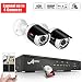 Produktbild ANRAN 1080p Poe Video Überwachungskamera Set mit 4Channel Poe NVR, 2 wetterfeste Indoor & Outdoor 1080P HD Kameras, 1TB Festplatte, Plug & Play, Nachtsicht, Bewegungserkennung