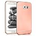Produktbild Samsung Galaxy S6 Hülle Silikon Rose-Gold [OneFlow Smooth Back-Cover] Chrom Matt Silikonhülle Ultra-Slim Schutzhülle Metallic Handy-Hülle für Samsung Galaxy S6 Case Dünn