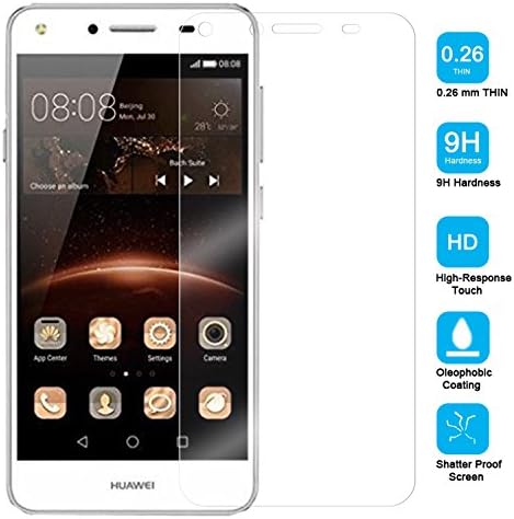 Ambaiyi Premium Tempered Glass Screen Protector Skin Film for Huawei Y5 II / Y5 2