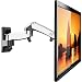Produktbild F150 TV-Wandhalterung TV-Halterung mit 2 Gelenken für 17 bis 27 Zoll Fernseher VESA max 100 x 100 mm  Wandhalterung für TV LED LCD Plasma & Curved und 7 kg Ultra Slim Tilt Swivel mit Gasdruckfedergelenk auch für das Büro geeignet