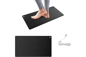 DEMPOWER Grounding Mat, 60 cm x 40 cm - Reduce Anxiety & Stress, Earthing Mat for Better Sleep & Balance, Grounding Mat for Use at Home, Office, Work - Grounding Well Mat for Health
