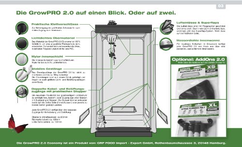 Growbox GrowPRO 2.0 L 100x100x200cm – idealer Growschrank / Growzelt / Zuchtschrank für Homegrow - 3