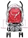 Stroller Rain Cover, SUMERSHA Clear Waterproof Umberlla Stroller Rain Cover Wind Shield Fit Most Umberlla Strollers Pushchairs