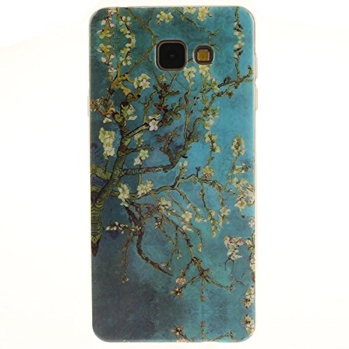 Galaxy A3 (2016) Hülle,Galaxy A3 (2016) Case [Scratch-Resistant] , Cozy Hut Galaxy A3 (2016) Ultra Slim Perfect Fit Aprikosenbaum geöffnet Design Muster Malerei TPU Clear Transparent Protective back Hülle Hüllen Beschützer Haut Case Tasche Schutz Etui Schutzhüllen Hülle Case for Samsung Galaxy A3 (2016) A310 - Mandelbaum