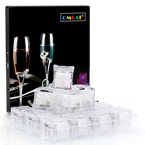 OMGAI Submersible LED Eiswürfel Mit Blinkt Multi Farben Licht Rocks für Bar Verein Champagner Hochzeitsturm Party Ereignis Geschenk Dekoration 12 Pack - 2