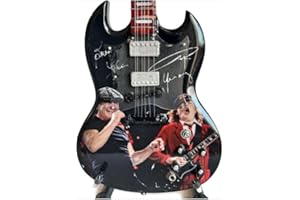 MUSIC LEGENDS COLLECTION Guitare miniature AC DC Angus et Brian