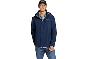 Eddie Bauer Men's Packable Rainfoil Jacket, Waterproof, Medium Indigo, X-Large