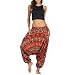 Produktbild Felicove Unisex Leggings, Männer Lässige Yogahose Winter Frauen Lose Yoga Pants Baggy Boho Aladdin Haremshose High Wasit Leggings Damen Stretch Leggings
