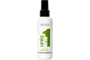 Revlon Professional UniqOne, Masque en Spray Sans Rinçage (150 ml), Soin Cheveux Nourrissant et Réparateur, Formule Vegan, Tous Types de Cheveux, Thé Vert
