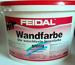 Feidal Hit Wandfarbe u. Deckenfarbe , die waschfeste Innenwandfarbe