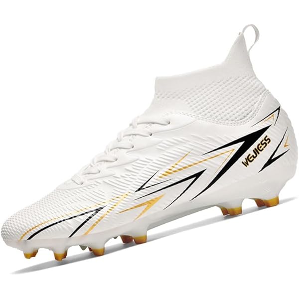 YUKTOPA Chaussures de Football Homme High Top Crampons Professionnel Spike Chaussure de Foot Garçon Antidérapant Entrainement Chaussures de Sport, Noir 01, 45 EU YUKTOPA Chaussures de Football Homme High Top Crampons Professionnel Spike Chaussure de Foot Garçon Antidérapant Entrainement Chaussures de Sport, Noir 01, 45 EU
